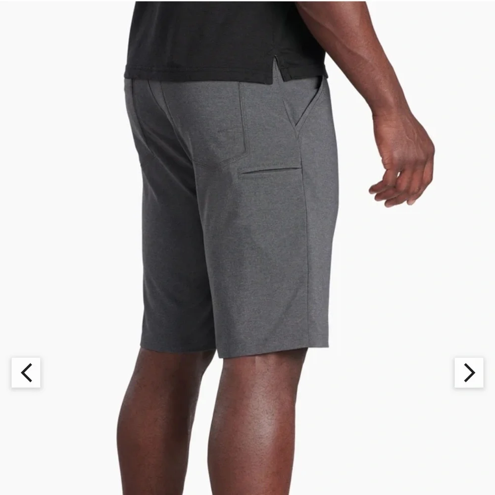 Kuhl men’s shift Amphibia carbon 34 pockets nylon blend snap drawstring shorts - Picture 16 of 16